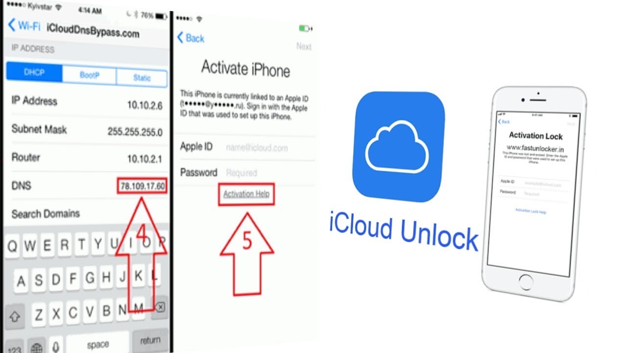 Dns number for icloud bypass